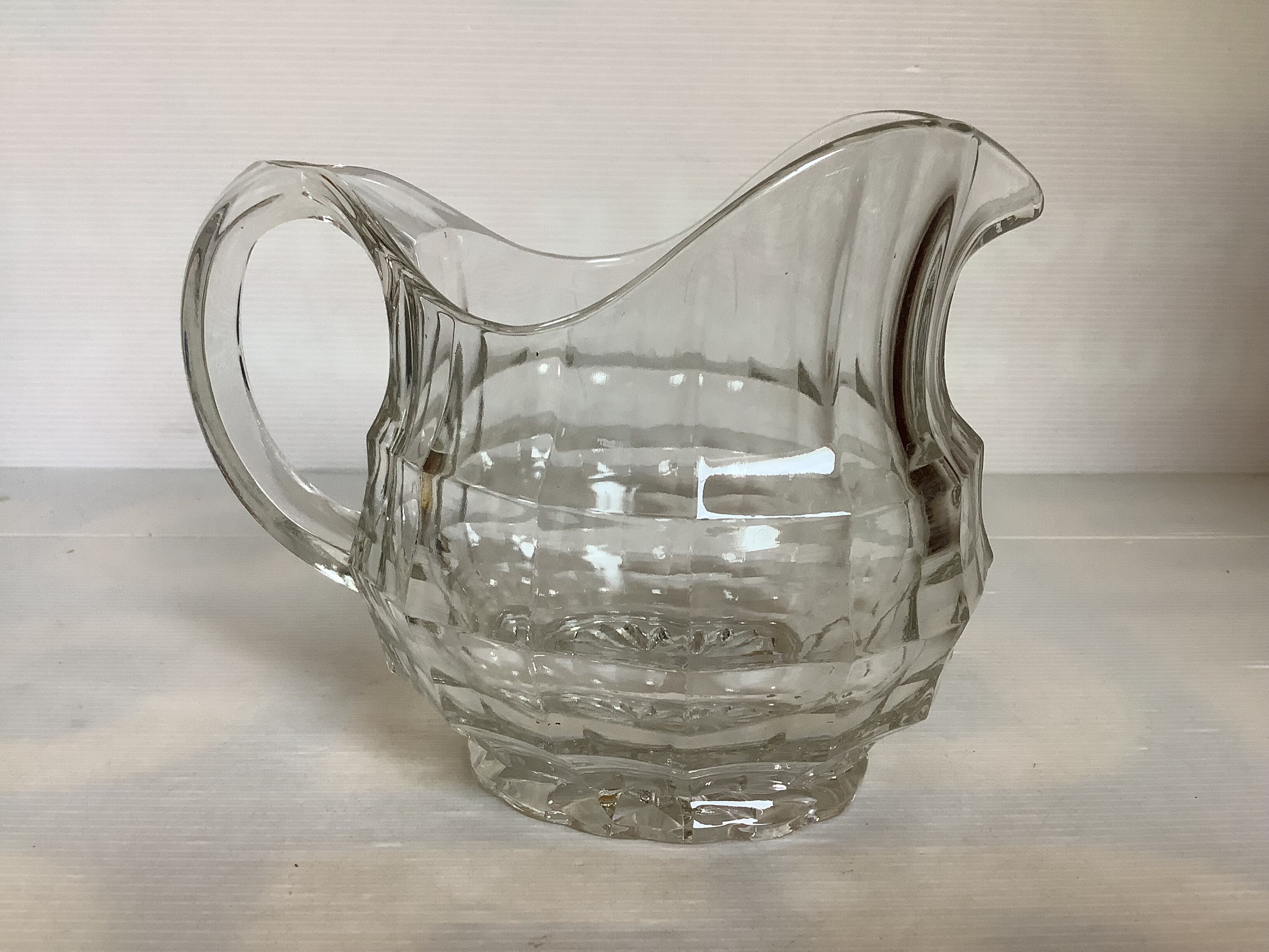 Large round glass jug