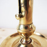 Brass candlestick with pusher