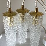 Waterfall pendant light 3 vintage tulips