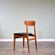 Set of 4 midcentury teak chairs