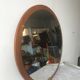 Mirror round vintage teak 66 x 66 cm