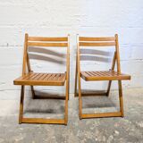 Chaise pliante en bois