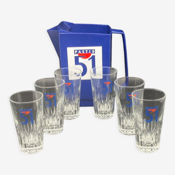 Glass pastis set 51