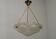 Elegant French Art Deco Plafonnier Ceiling Light by Degué, Circa 1930 Roses