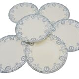 Series of 6 plates Earth iron