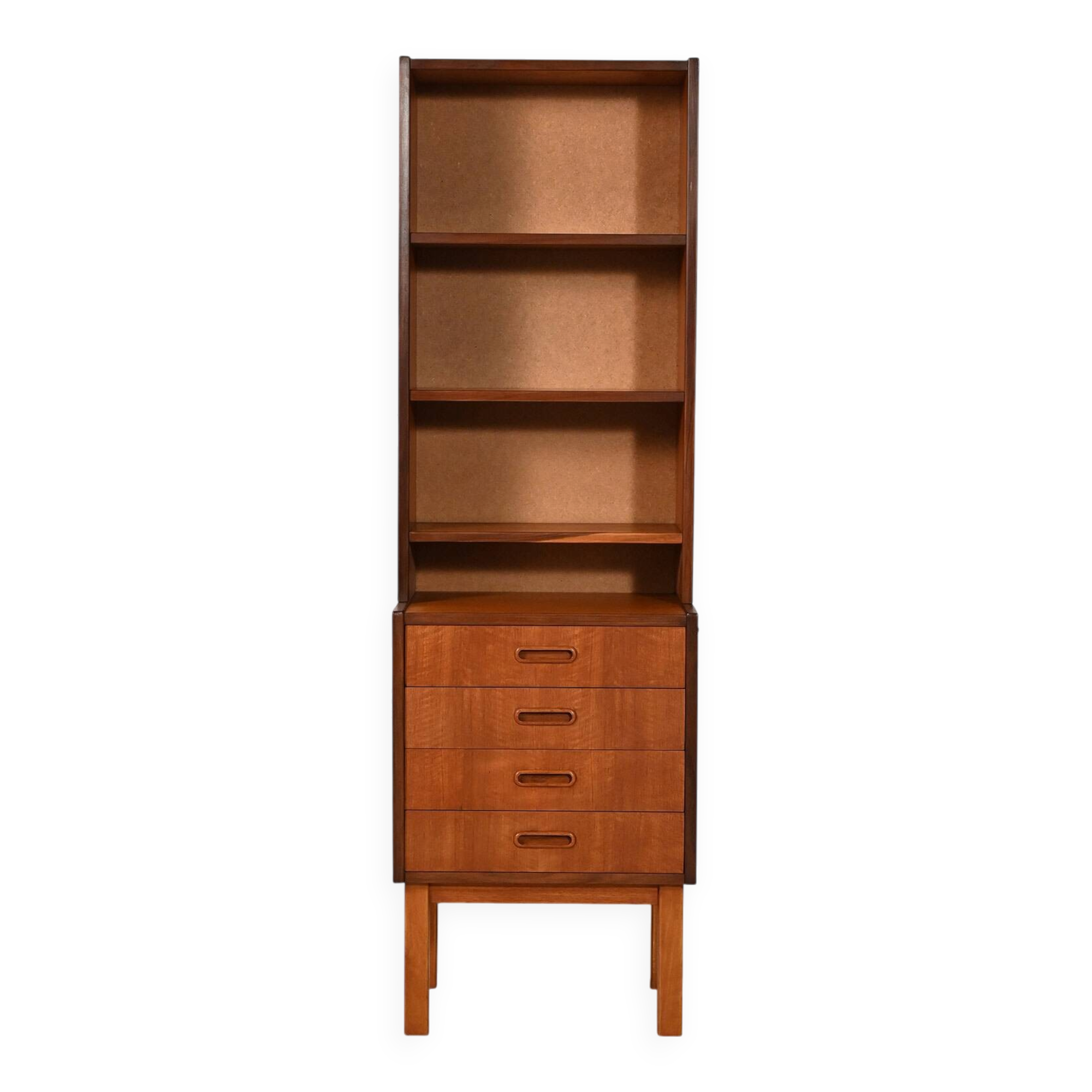 Small Scandinavian teak bookcase, 1960s