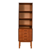 Small Scandinavian teak bookcase, 1960s