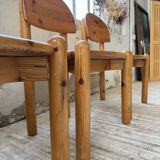 Set of 4 Daumiller pine chairs
