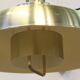 Danish pair of brass colour ceiling lamps attributed to the company Frandsen 1