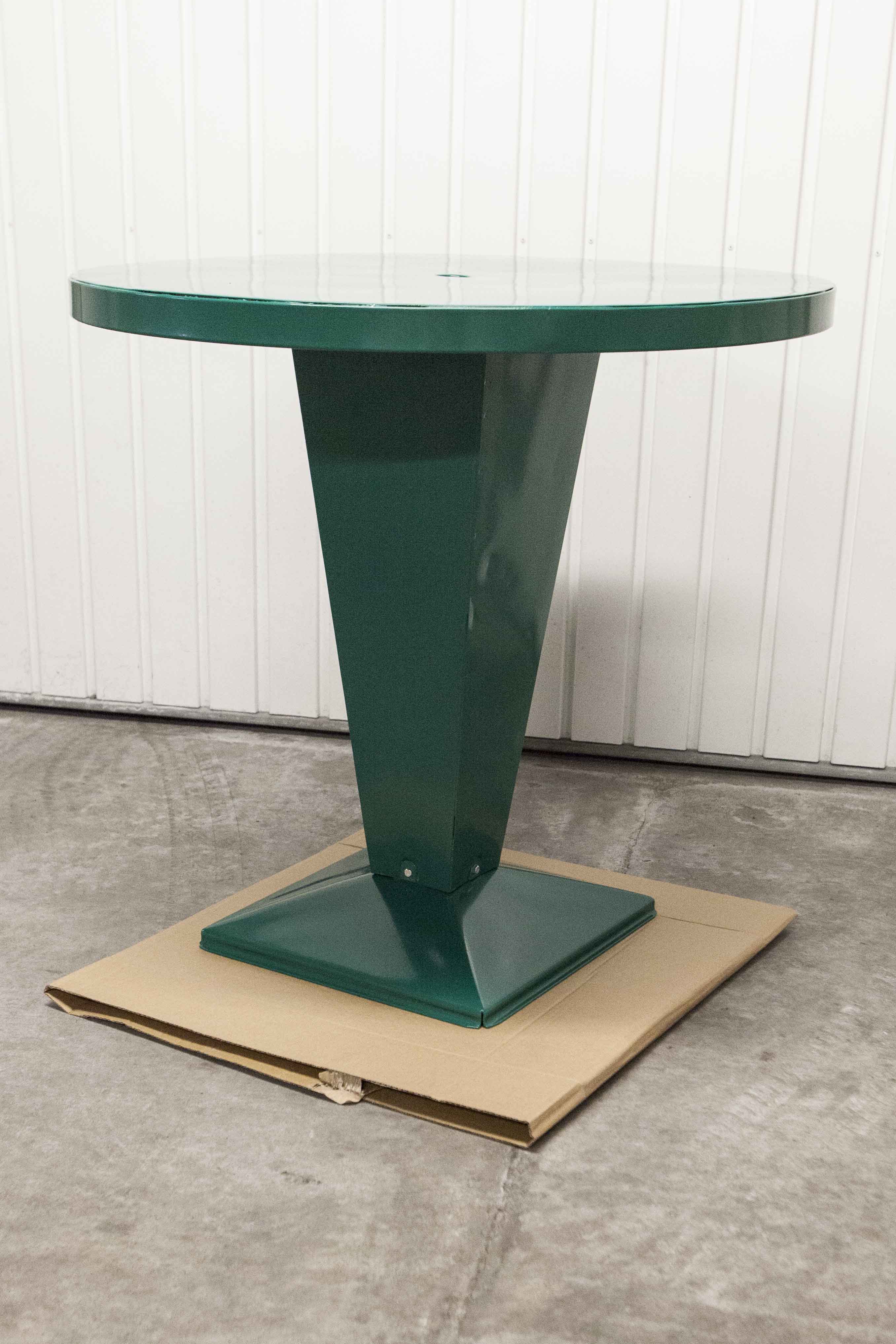 Bistro table Tolix "Kub 80" 1950 Xavier Pauchard restored