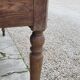 Rustic farm table in solid oak, Louis Philippe legs, 19th century - 1m40