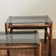 Vintage rattan tables