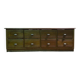 Oak craft cabinet with drawers
