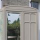 Vintage upholstered Parisian wardrobe