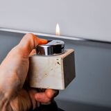 Brutalist lighter by Fratelli Mannelli, travertine, Italy, 1970
