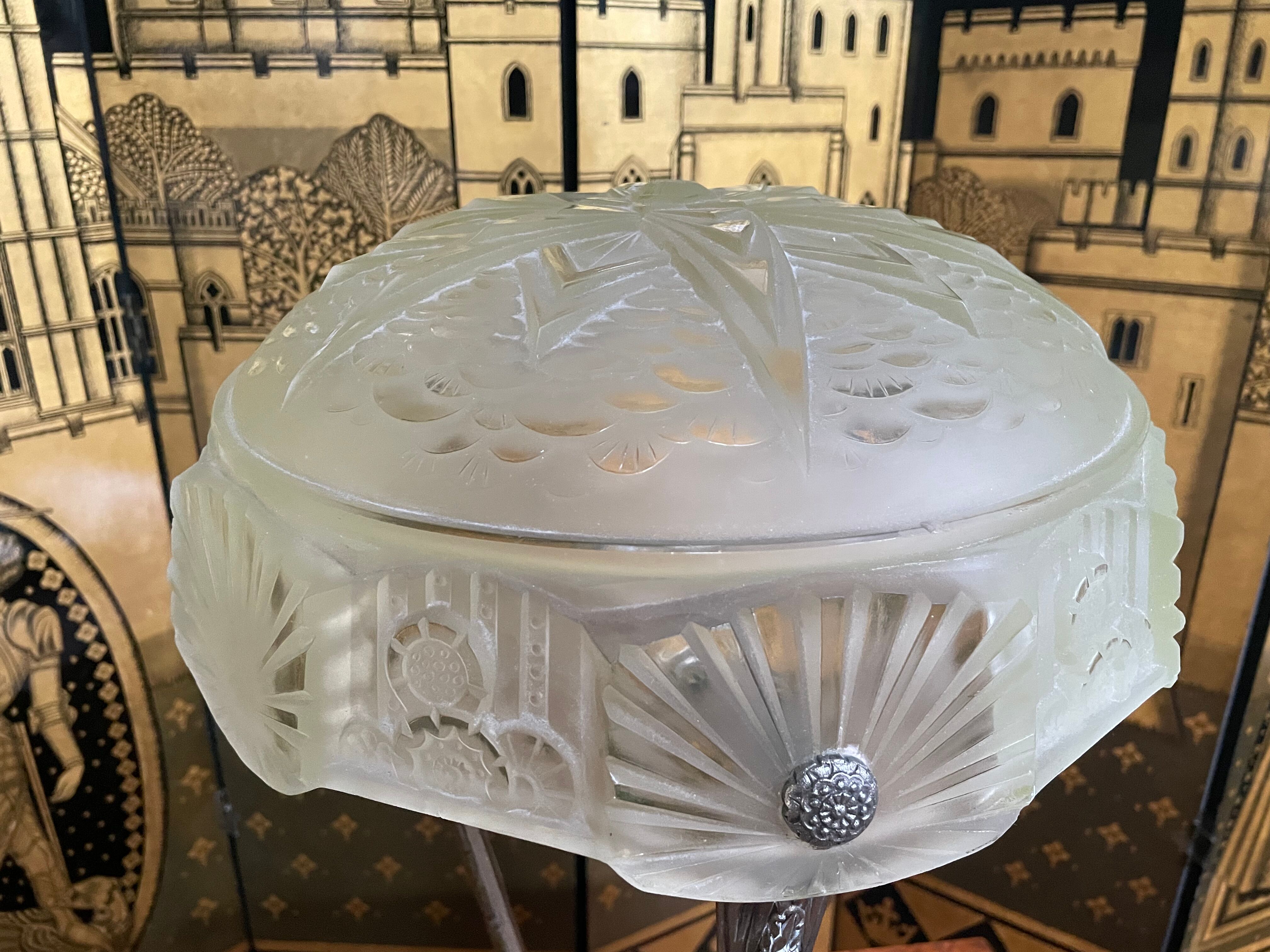 Art Deco period lamp signed Muller