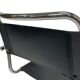 Set of 4 bauhaus cantilever chairs black leather and chrome design