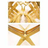 Chaises Cross Check en bois courbé et table à manger Face Off Frank Gehry pour Knoll Inc.