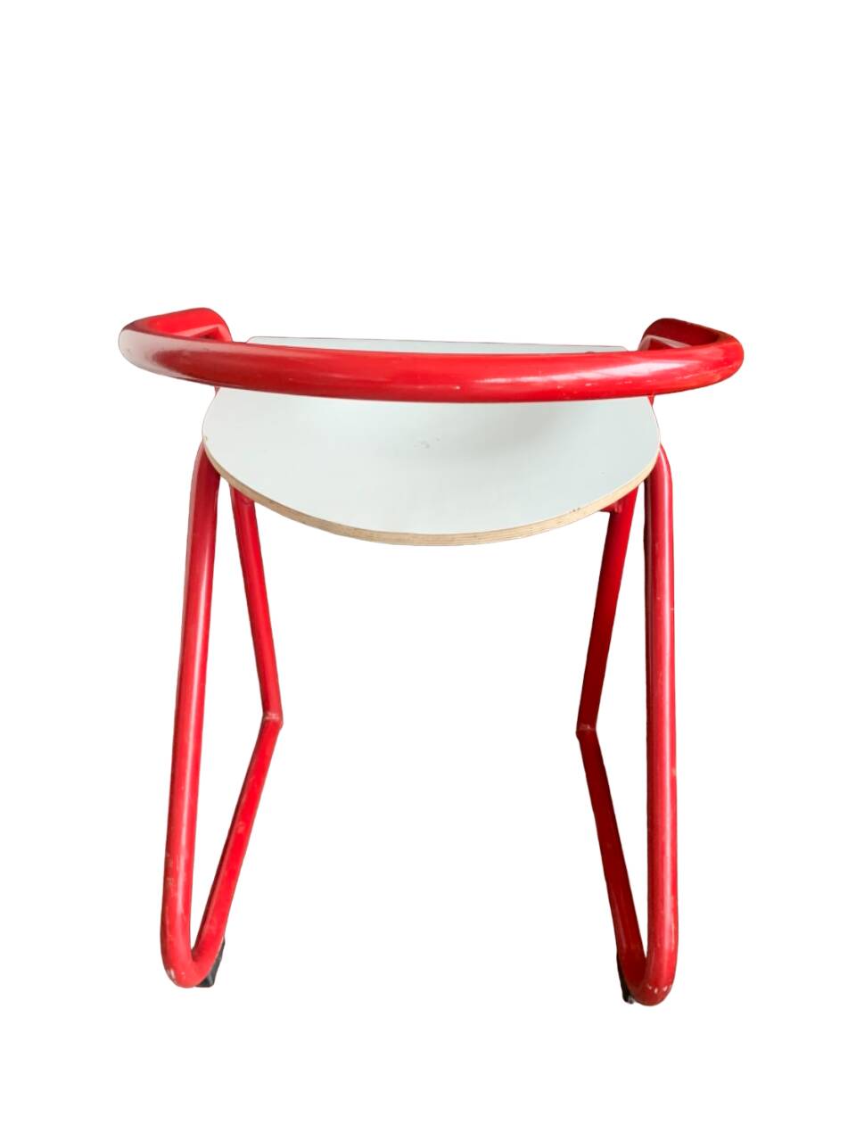Vintage red and white chair