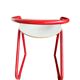 Vintage red and white chair