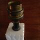 Feet of carved Alabaster column lamp
