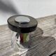 Vintage 1970s smoked glass coat rack