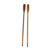 Old pair of paddle wooden 2.25 m
