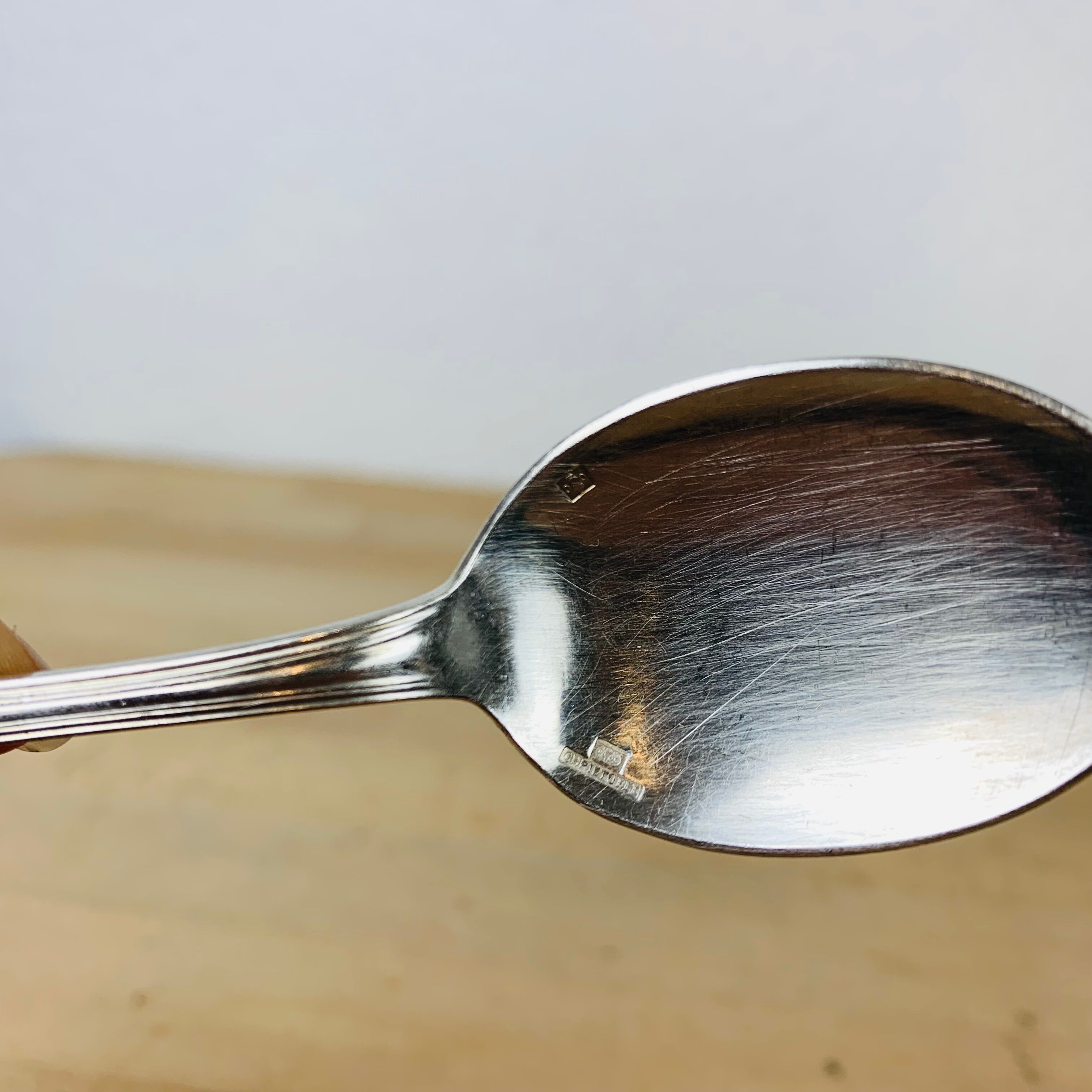 8 dessert spoons Christofle Spatours silver metal