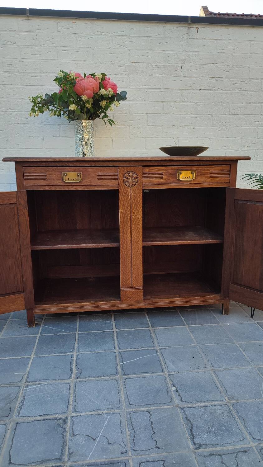 Solid oak sideboard