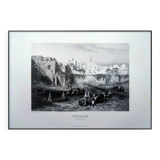 Jerusalem, Vintage engraving, printed in 1841.