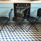 Set of 3 Ikea Sebastian folding chairs by Niels Gammelgaard