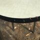Tabouret formica vintage jaune flave