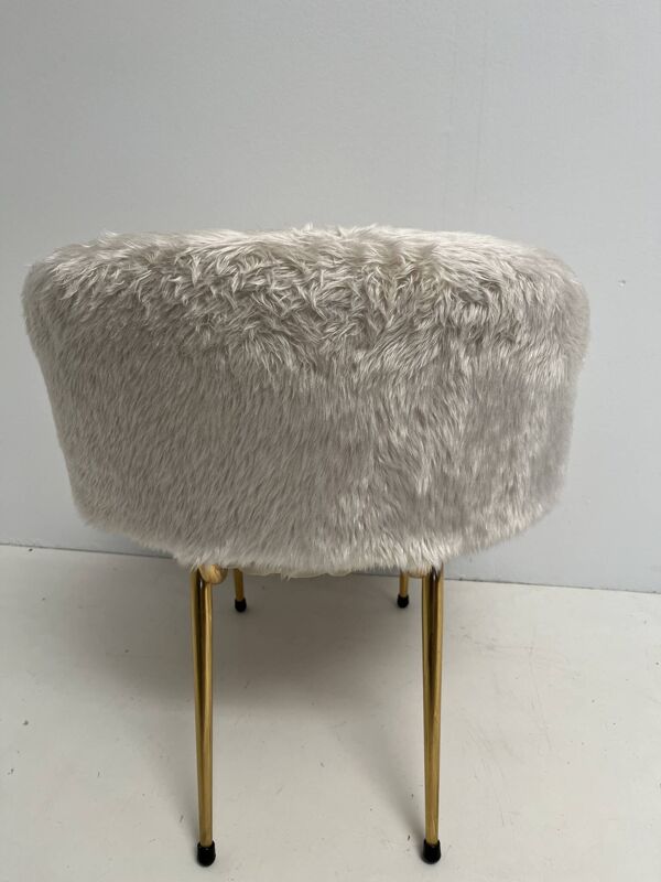 Fauteuil chaise  vintage 1960 moumoute