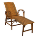 Chaise longue en osier années 30