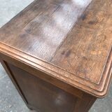 Art deco solid oak chest of drawers