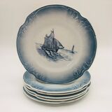 6 "Orchies Nord France" Plates, Marine Model
