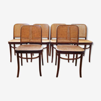 6 chairs Thonet model Prague 811