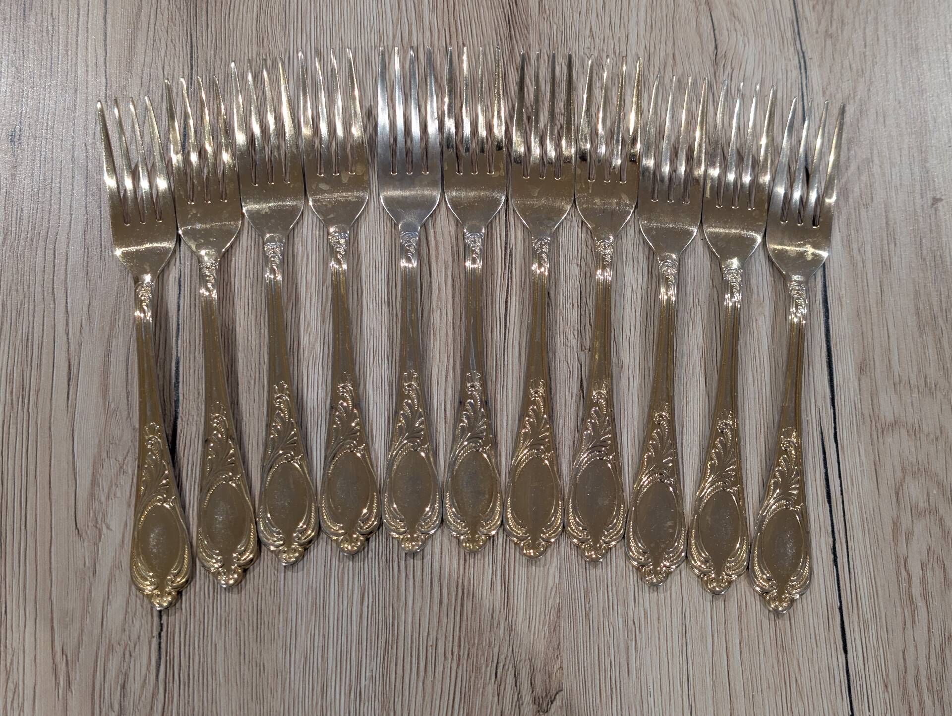Luxury Cutlery Set Solingen SBS Gold Plated with 23/24 Carats - 70 Pieces
