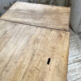 Two-sided central island counter in pine 220cm