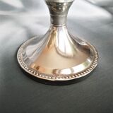Candle holder chrome chrome beaded decoration