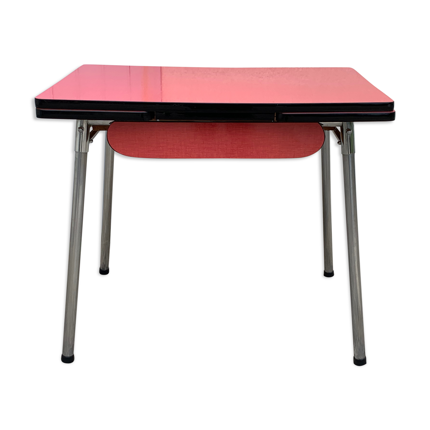 Red Formica table