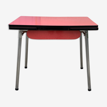 Red Formica table