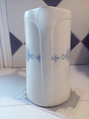 Vintage pitcher French earthenware Luneville