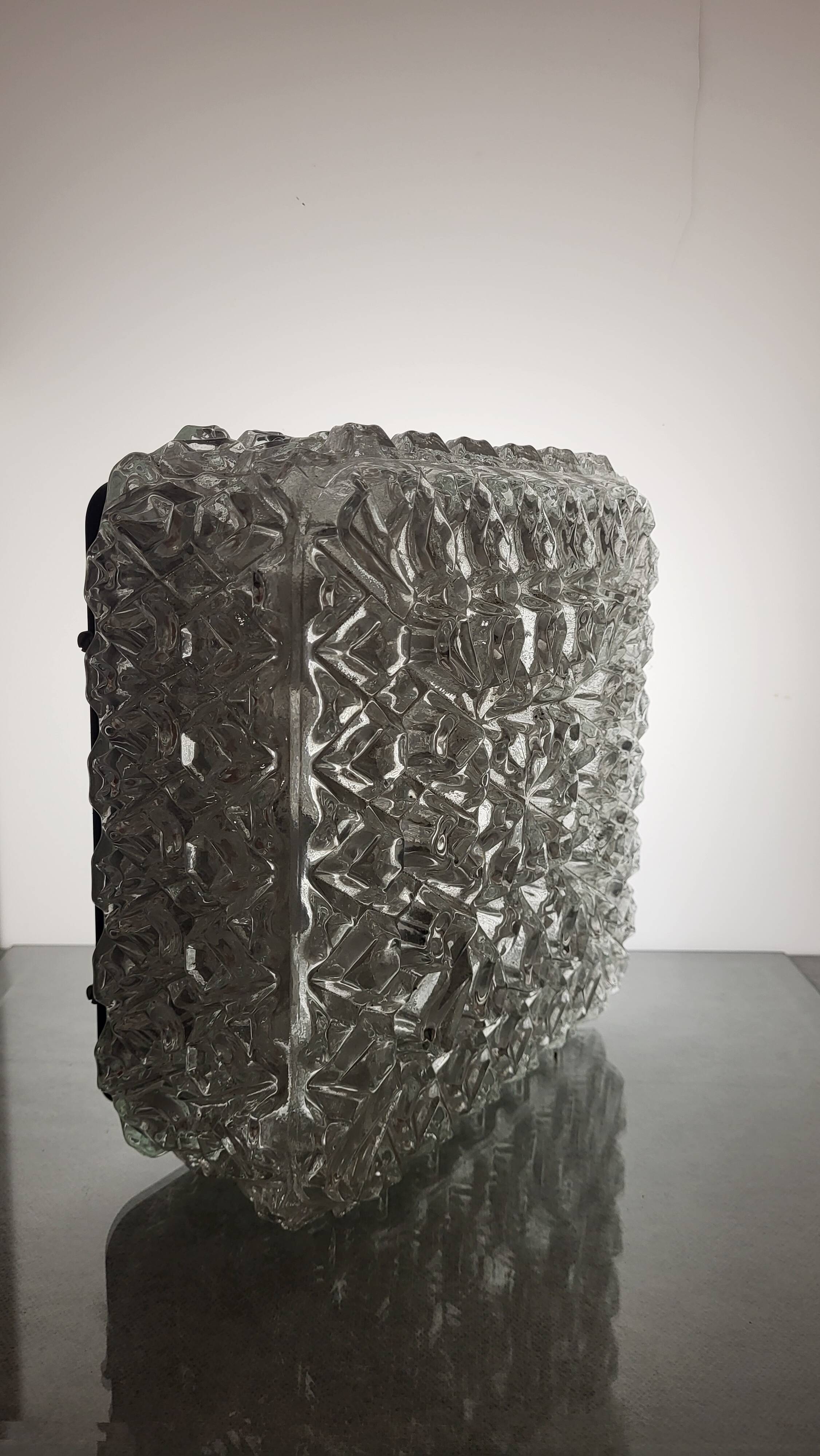 Ceiling / Wall lamp Glashutte Limburg 1960's