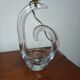 Antique lamp base in Schneider France crystal.