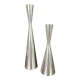Suite de bougeoirs diabolo Ikea vintage aluminium