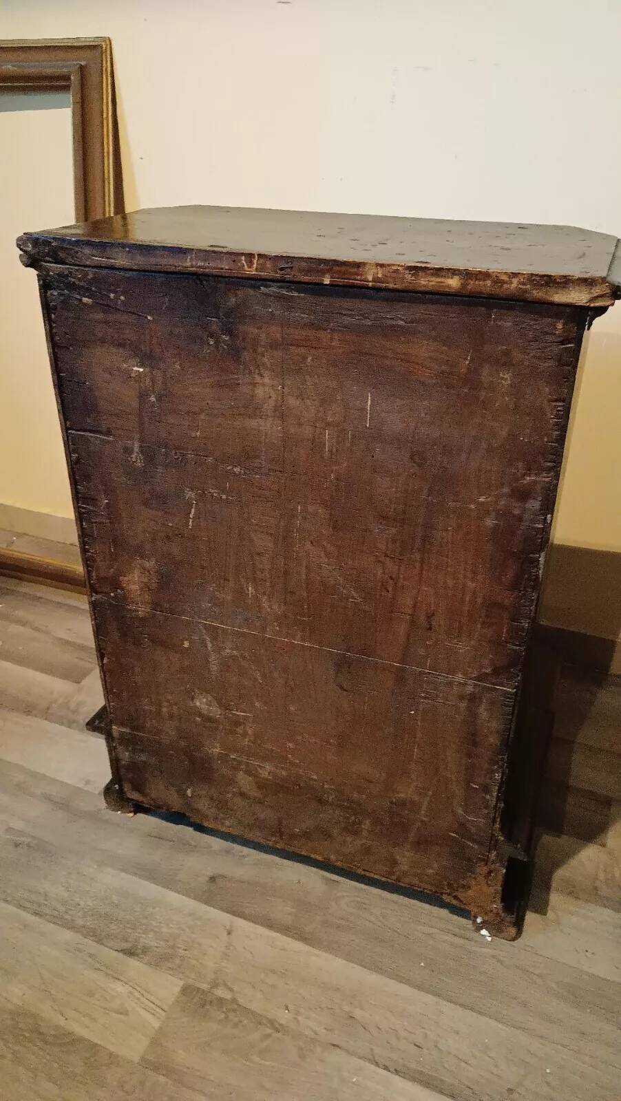 Antique 17th century walnut kneeler with drawers
