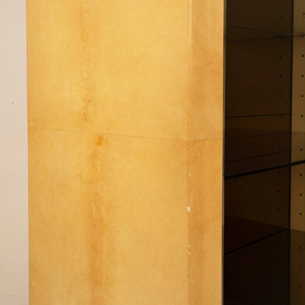 Parchment cabinet by Aldo Tura for Tura Milano