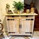 Parisian buffet in raw wood
