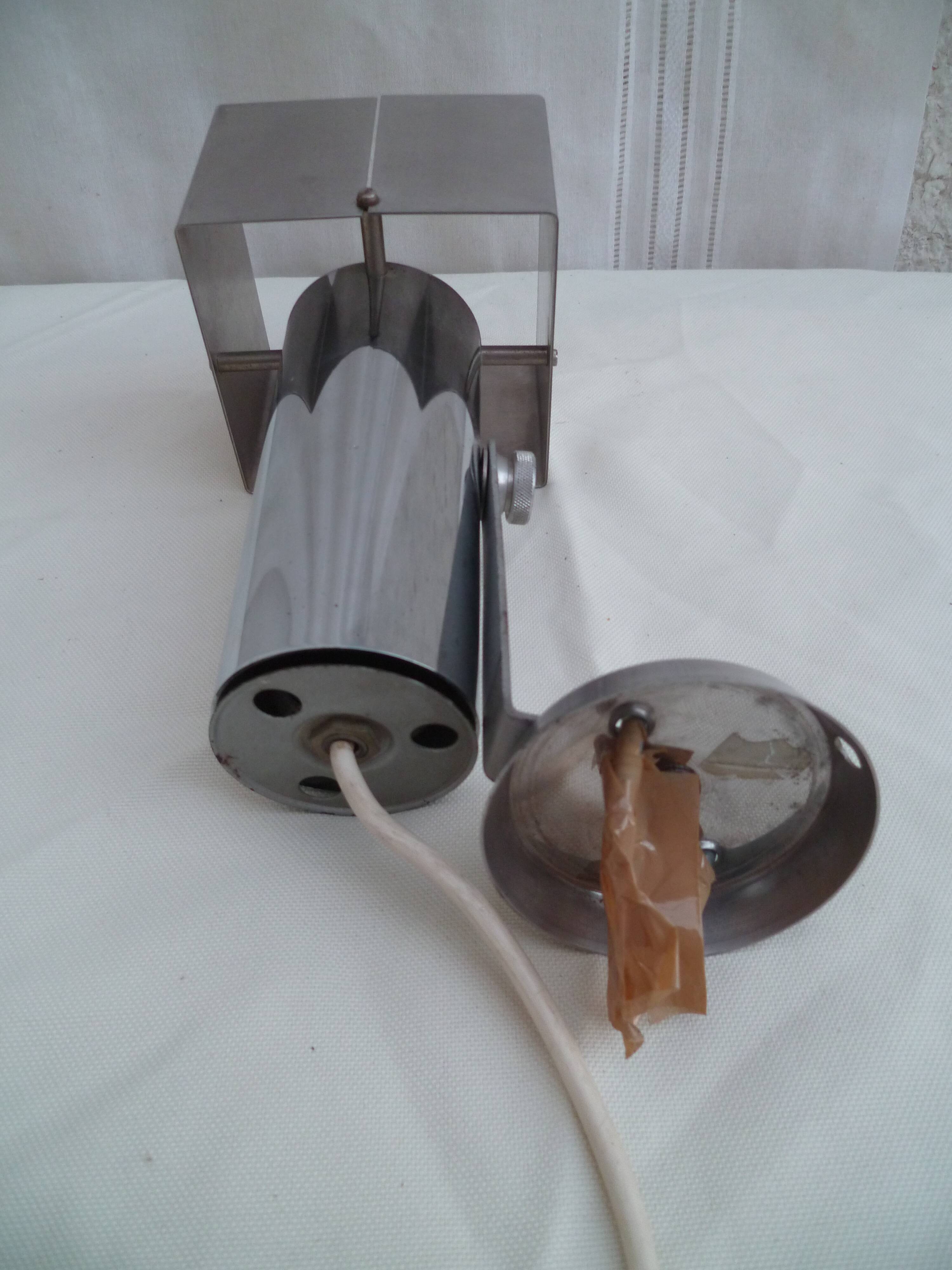 Applique wall years 70 alu brushed